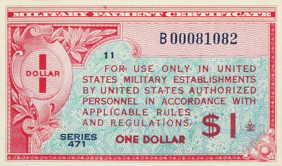 Front of United States pM12r: 1 Dollar from 1947