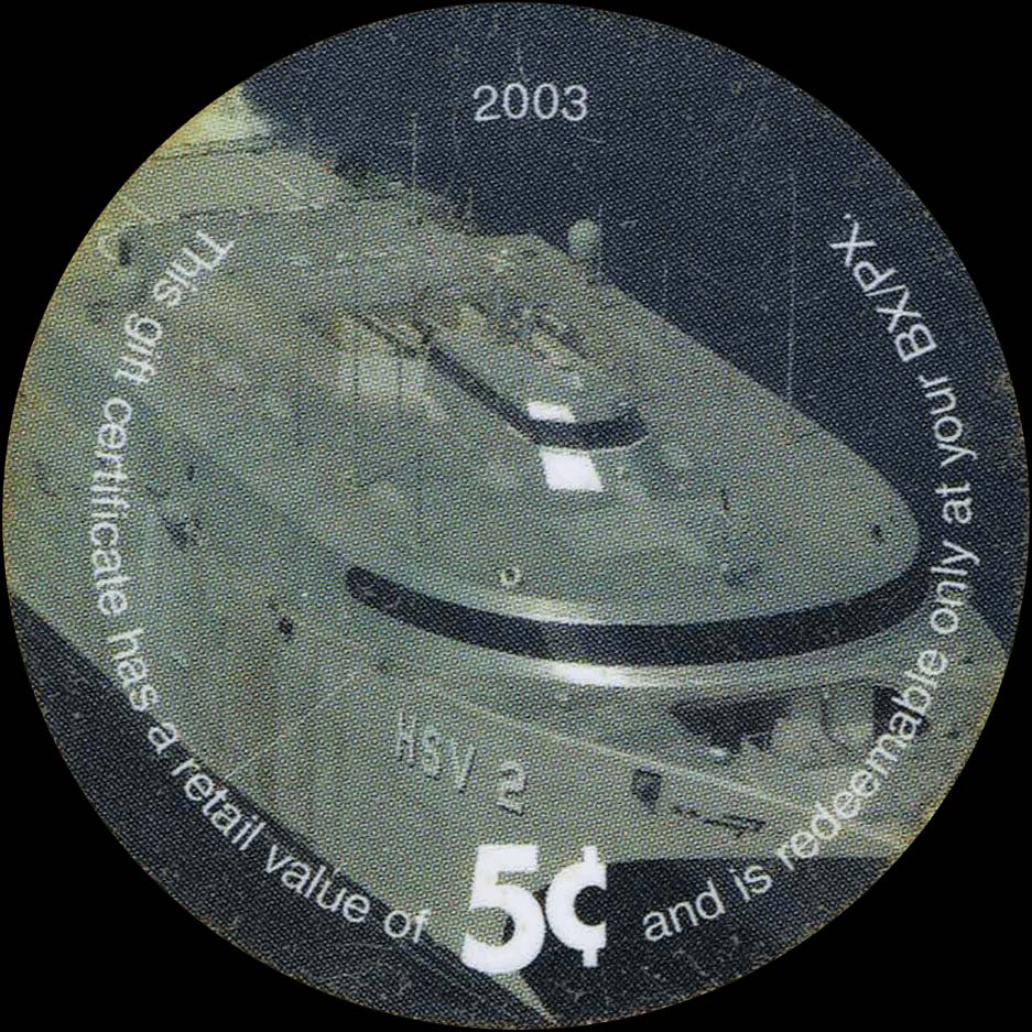 Front of United States pM166: 5 Cents from 2003