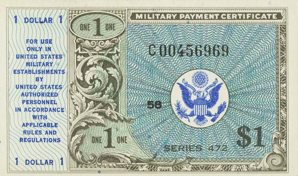 Front of United States pM19r: 1 Dollar from 1948