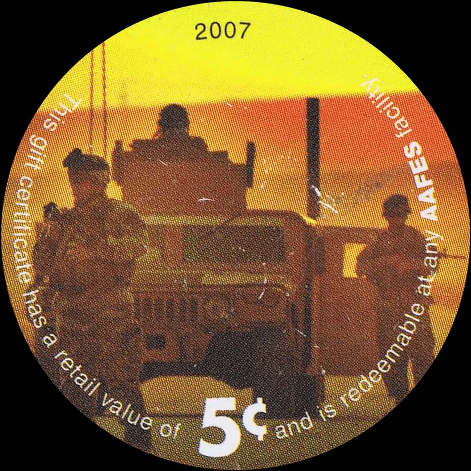 Front of United States pM411: 5 Cents from 2007