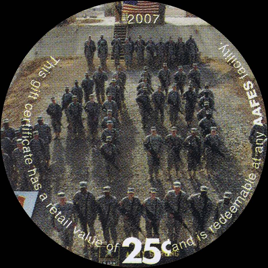 Front of United States pM424: 25 Cents from 2007