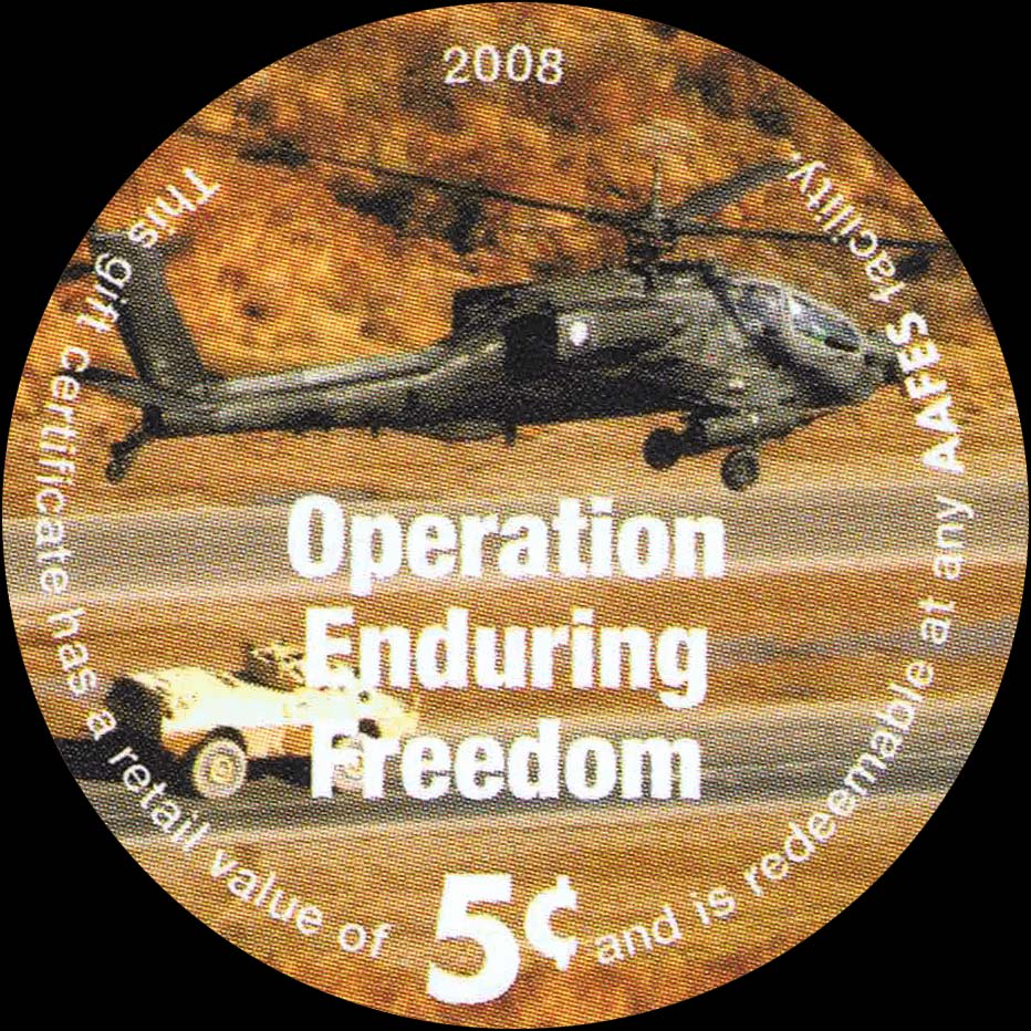 Front of United States pM442a: 5 Cents from 2008