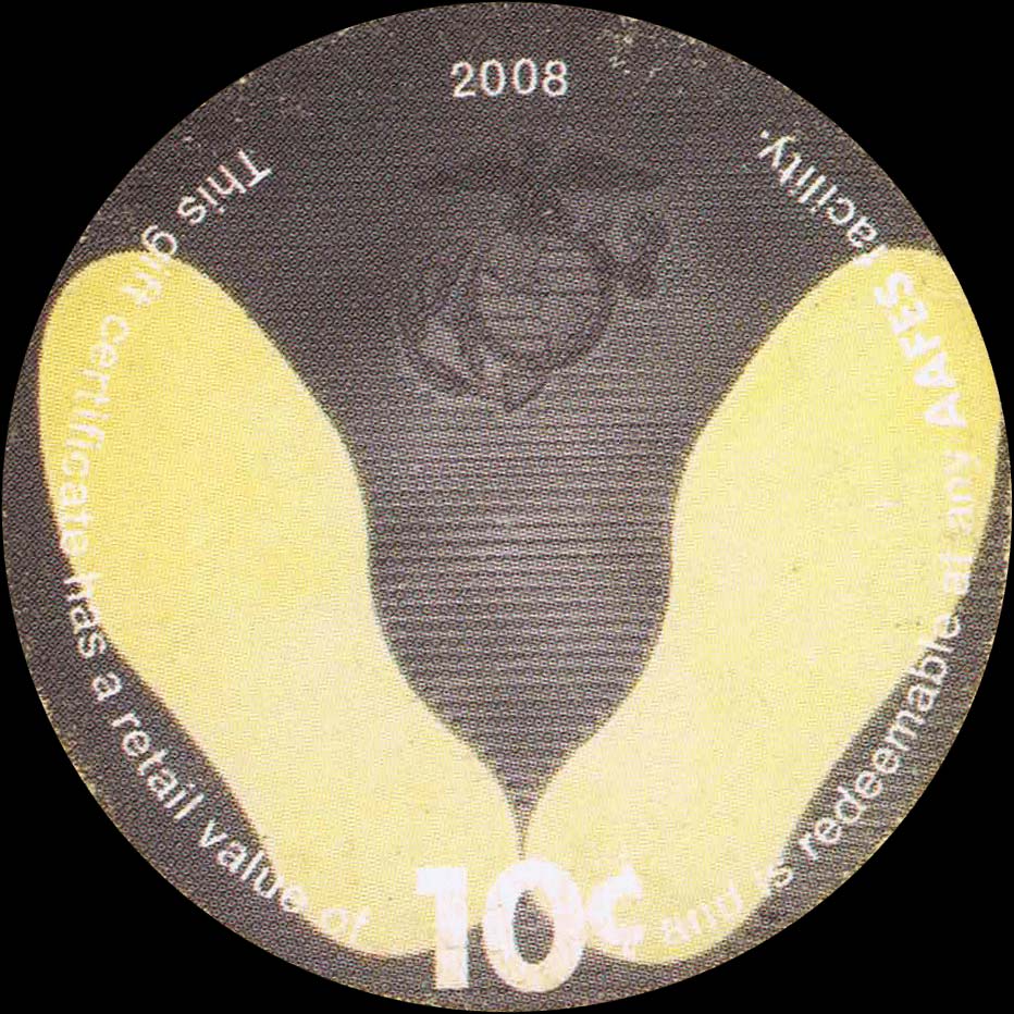 Front of United States pM456: 10 Cents from 2008