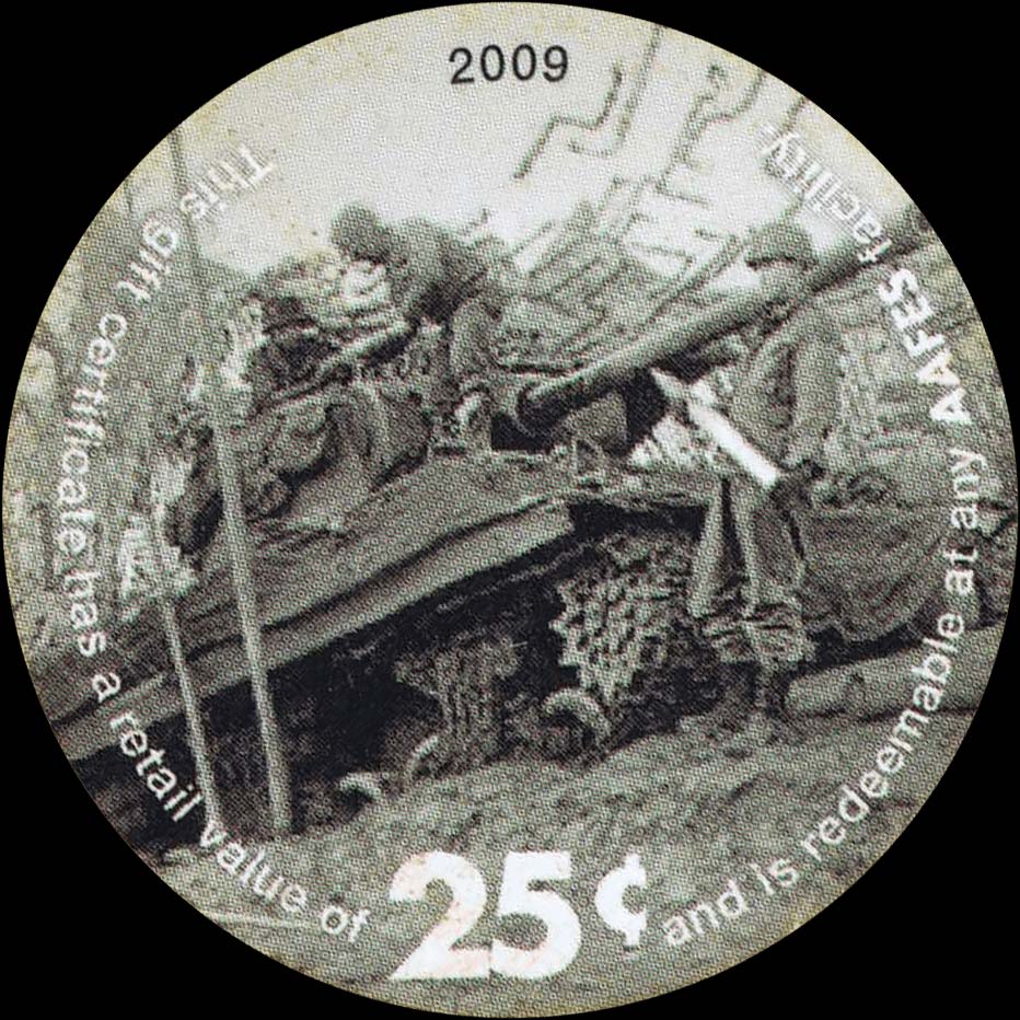 Front of United States pM517: 25 Cents from 2009