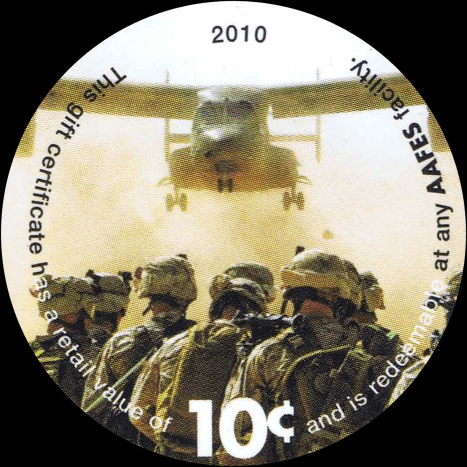 Front of United States pM535: 10 Cents from 2010
