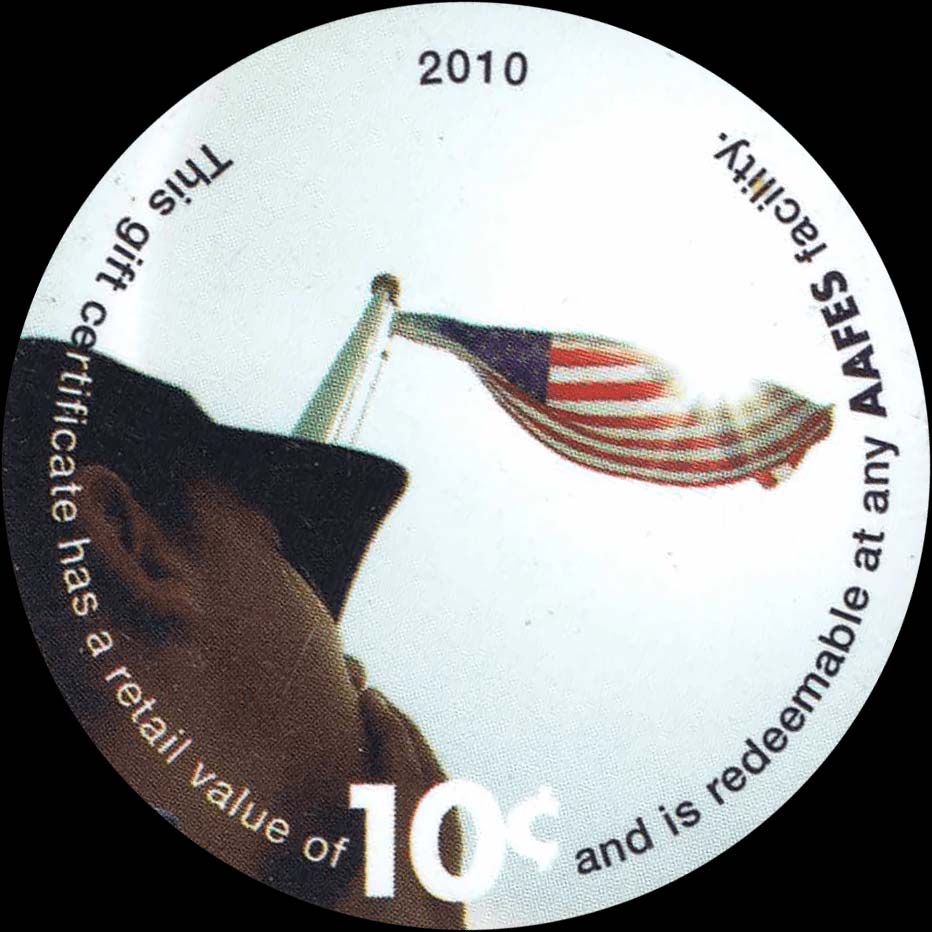 Front of United States pM536: 10 Cents from 2010