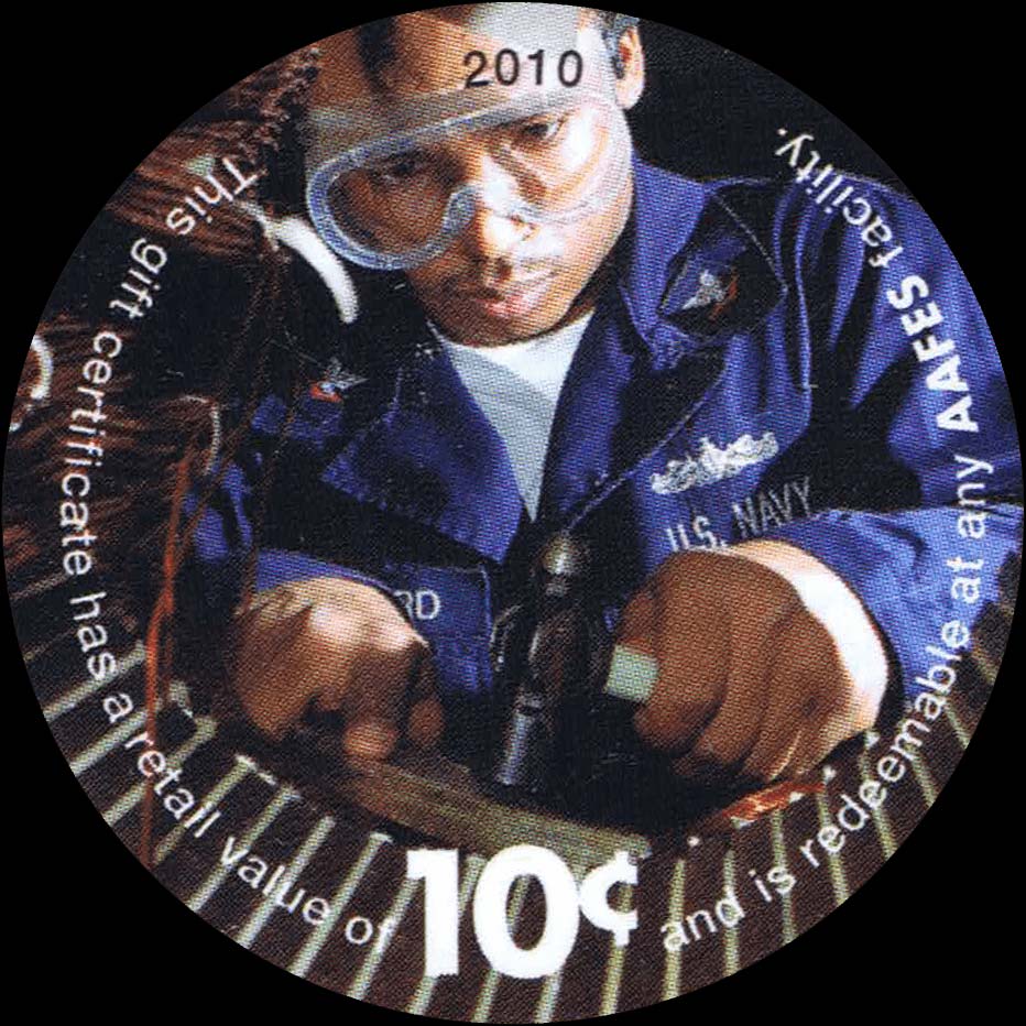 Front of United States pM538: 10 Cents from 2010