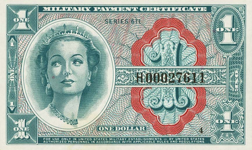 Front of United States pM54r: 1 Dollar from 1964