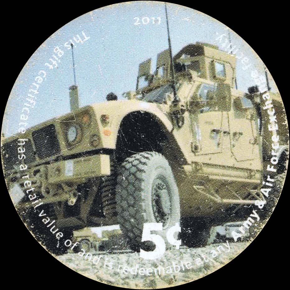 Front of United States pM558: 5 Cents from 2011