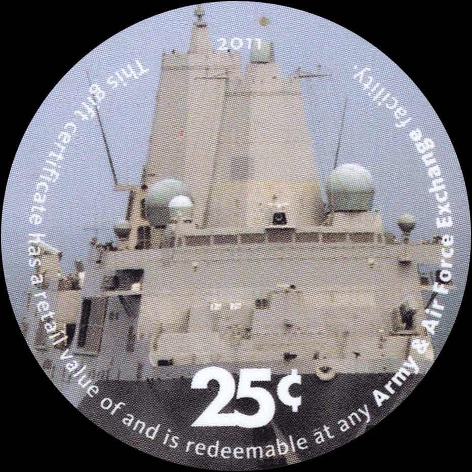 Front of United States pM586: 25 Cents from 2011