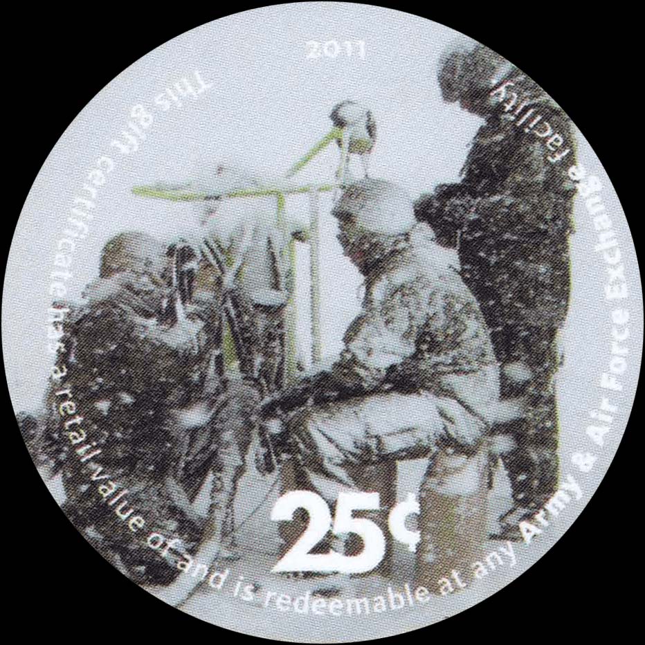 Front of United States pM588: 25 Cents from 2011