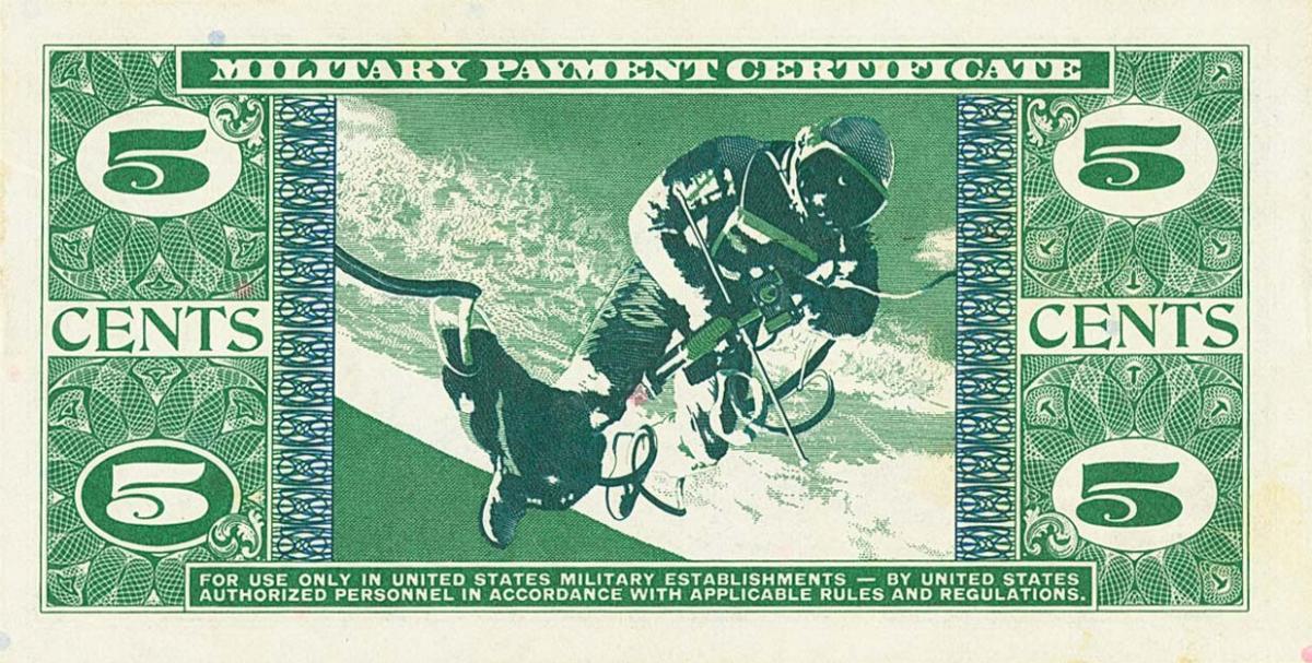 Back of United States pM75r: 5 Cents from 1969