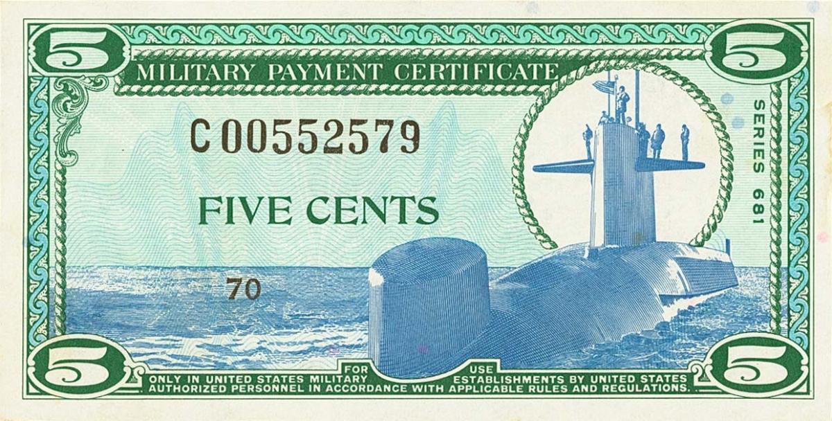Front of United States pM75r: 5 Cents from 1969