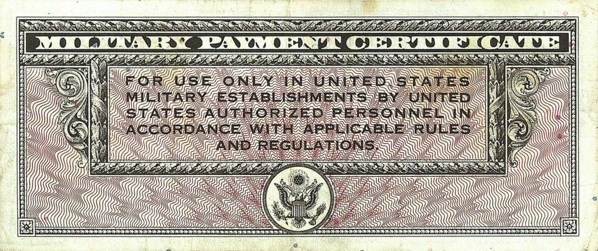 Back of United States pM7r: 10 Dollars from 1946