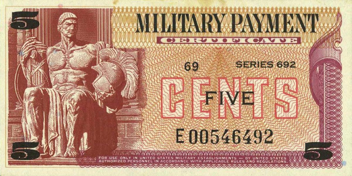 Front of United States pM91r: 5 Cents from 1970