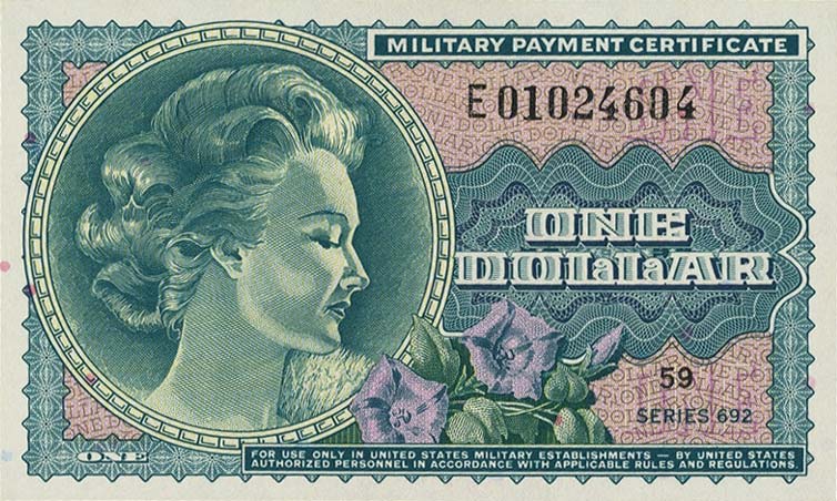 Front of United States pM95r: 1 Dollar from 1970