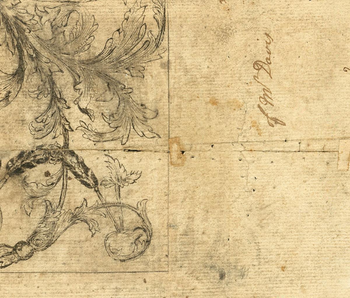 Back of United States pS1107: 60 Shillings from 1714