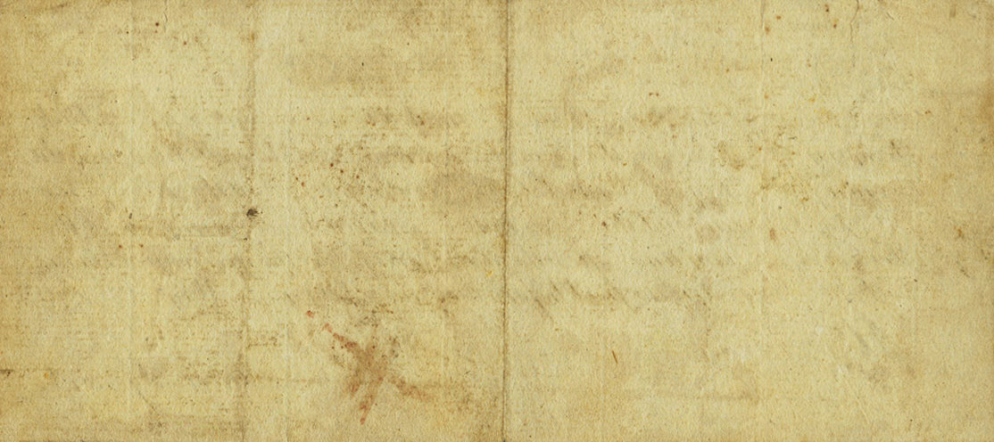 Back of United States pS1205: 18 Shillings from 1775