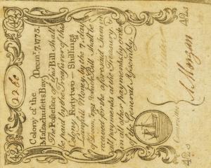 pS1246 from United States: 42 Shillings from 1775