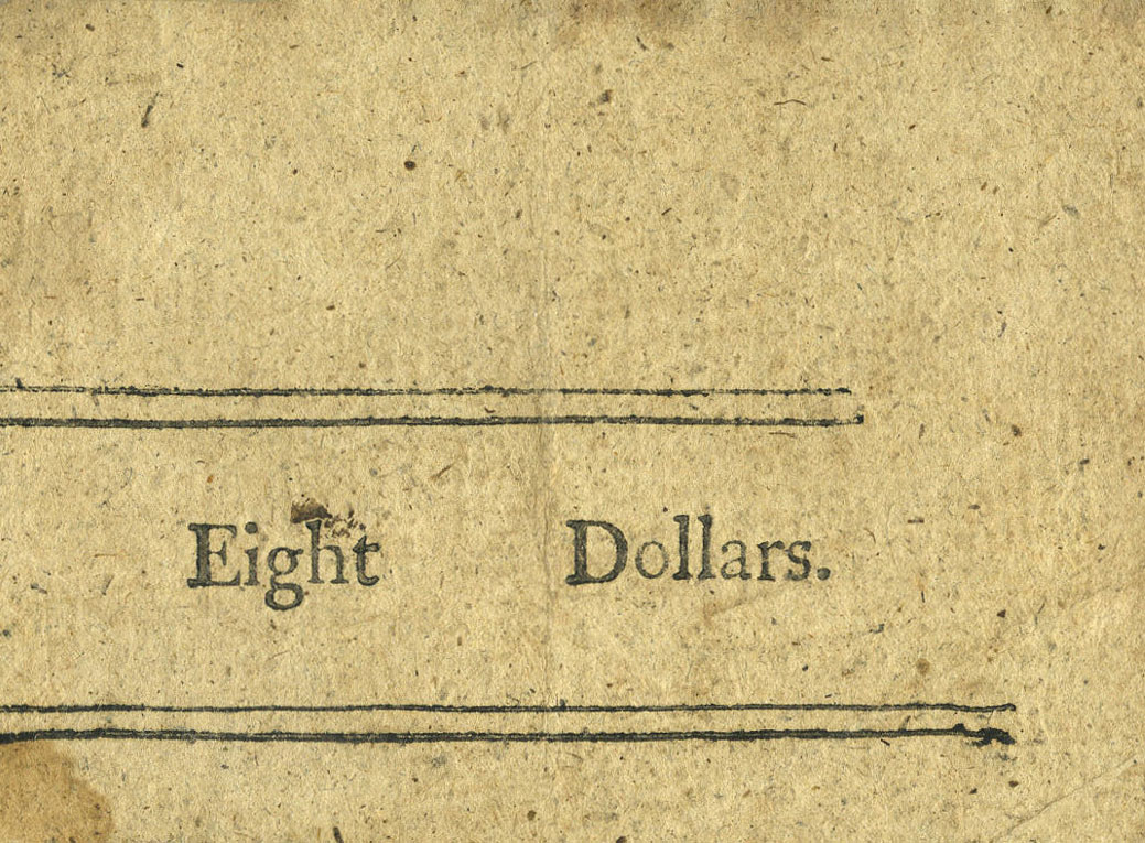Back of United States pS1271: 48 Shillings from 1776