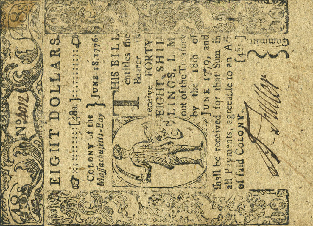 Front of United States pS1271: 48 Shillings from 1776
