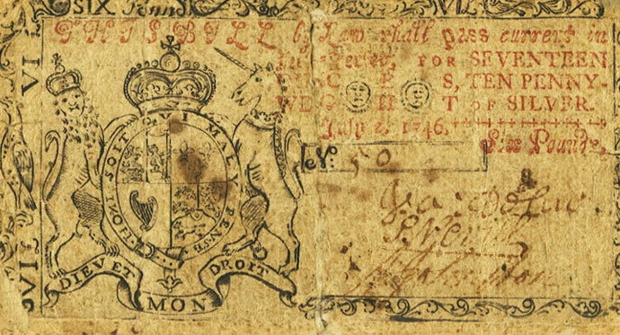 Front of United States pS1711: 6 Pounds from 1746