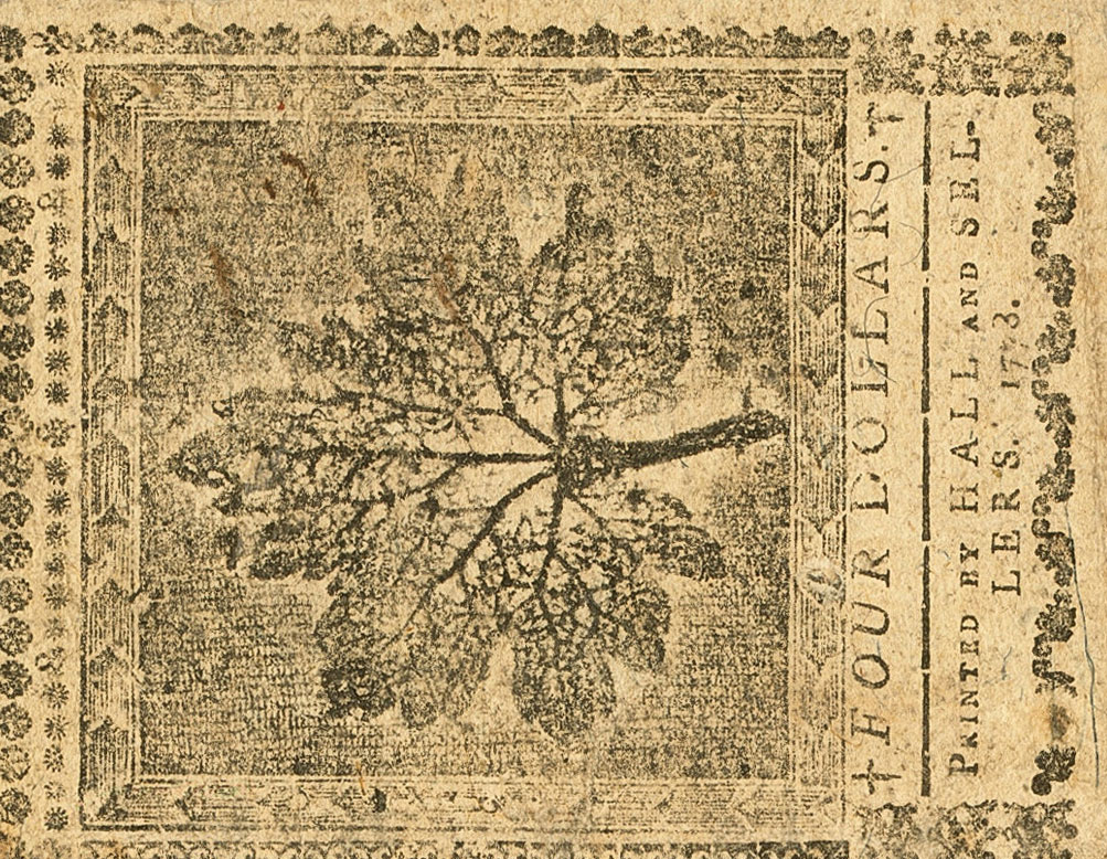 Back of United States pS171: 4 Dollars from 1778