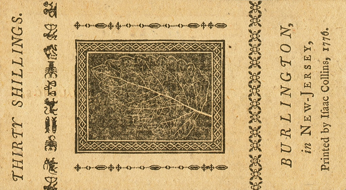 Back of United States pS1816: 30 Shillings from 1776