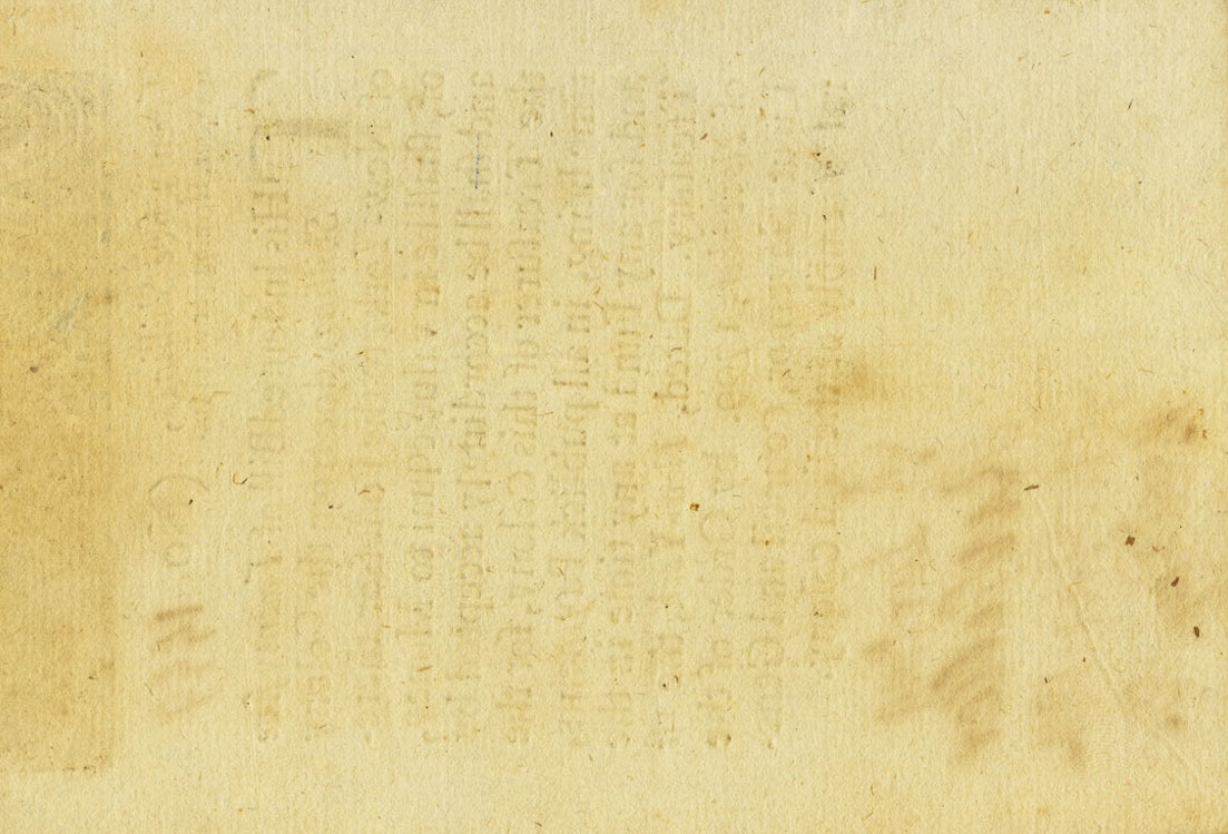 Back of United States pS1869: 25 Shilling from 1709