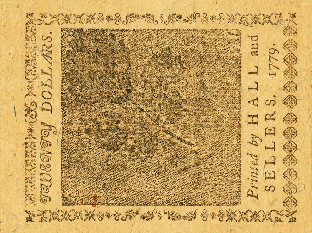 Back of United States pS192: 20 Dollars from 1779