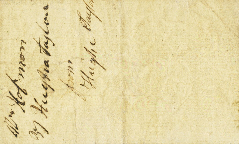 Back of United States pS2076: 10 Shillings from 1786