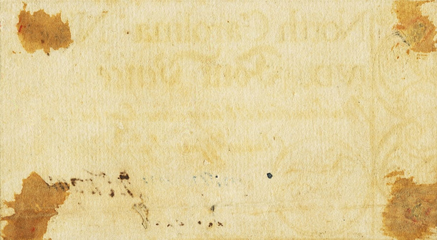 Back of United States pS2147b: 4 Pence from 1754