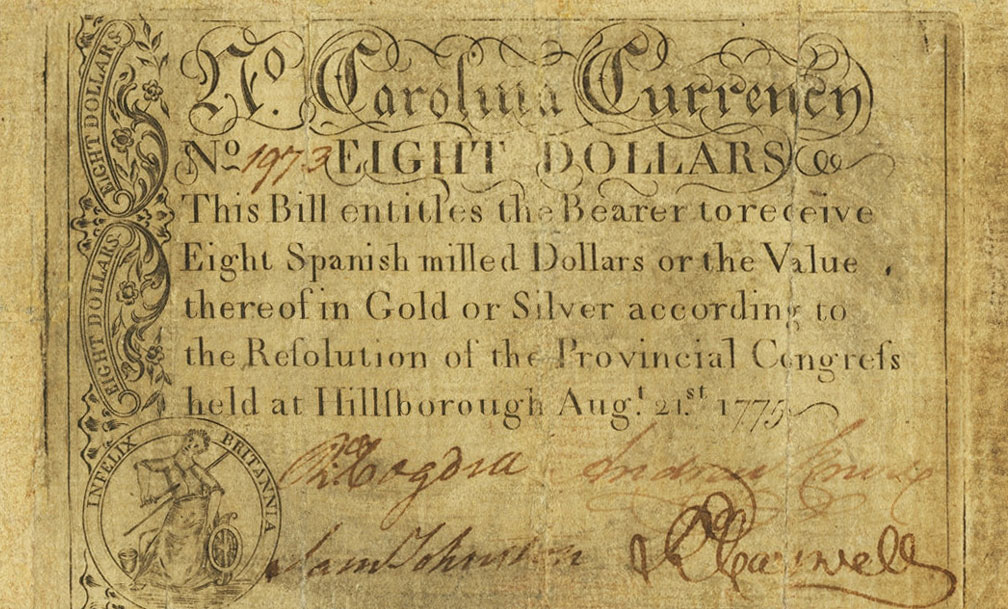 Front of United States pS2227: 8 Dollars from 1775