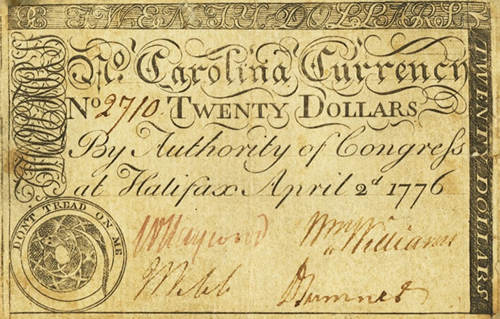 Front of United States pS2245: 20 Dollars from 1776
