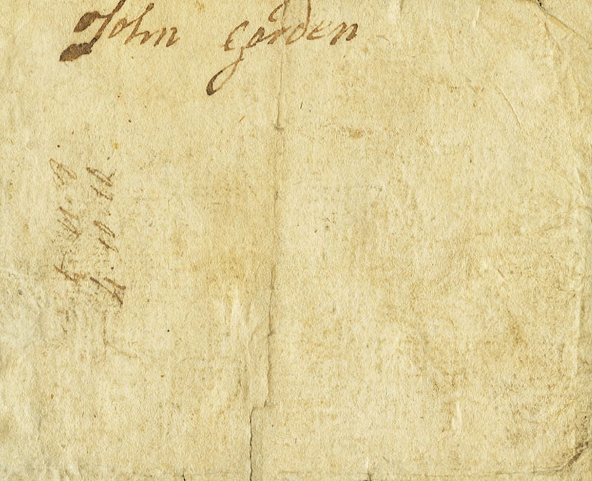 Back of United States pS3470C: 10 Pounds from 1758