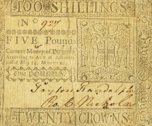 Gallery image for United States pS3500: 5 Shillings