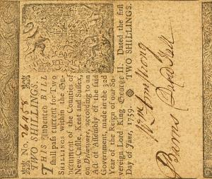 Gallery image for United States pS623: 2 Shillings