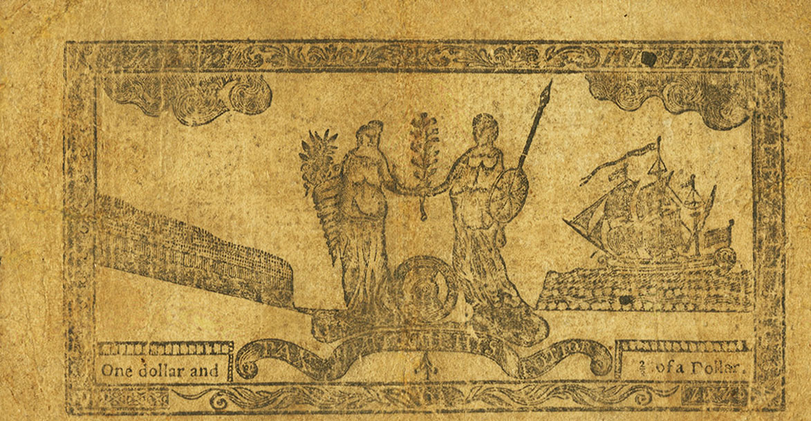Back of United States pS984: 1.67 Dollars from 1775