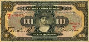 Gallery image for Brazil p109a: 1000 Mil Reis