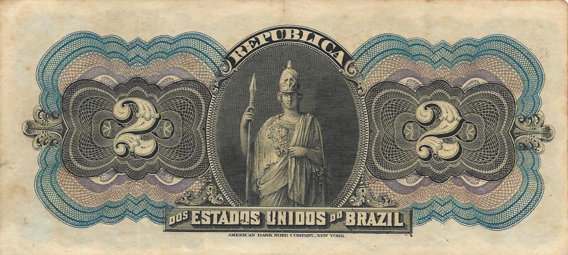Back of Brazil p11a: 2 Mil Reis from 1900