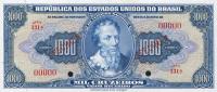 Gallery image for Brazil p141s: 1000 Cruzeiros