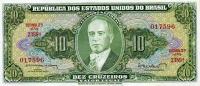 p177a from Brazil: 10 Cruzeiros from 1962