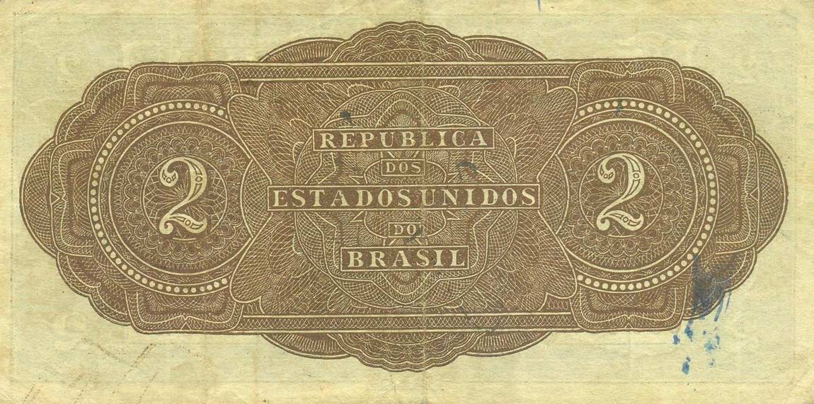 Back of Brazil p17a: 2 Mil Reis from 1923