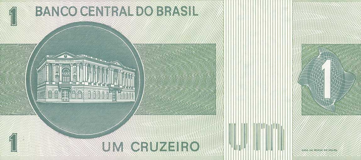 Back of Brazil p191Ar: 1 Cruzeiro from 1972