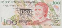 p224b from Brazil: 100 Cruzeiros from 1990