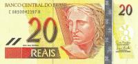 Gallery image for Brazil p250f: 20 Reais