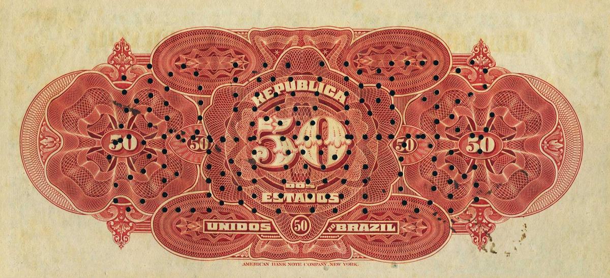 Back of Brazil p54: 50 Mil Reis from 1912