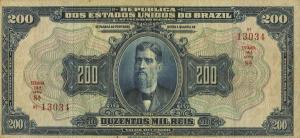 Gallery image for Brazil p79a: 200 Mil Reis