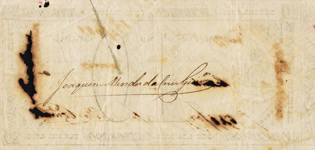 Back of Brazil pA154b: 10 Mil Reis from 1889