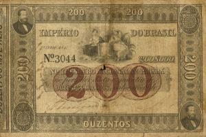 pA235 from Brazil: 200 Mil Reis from 1852